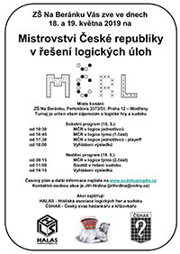 Mistrovství České republiky v řešení logických úloh 2019