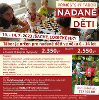 příměstský tábor pro nadané děti (České Budějovice, 10.–14. 7. 2023)